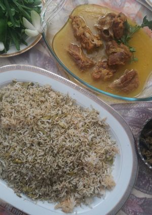 عکسی از دستور چلو گوشت