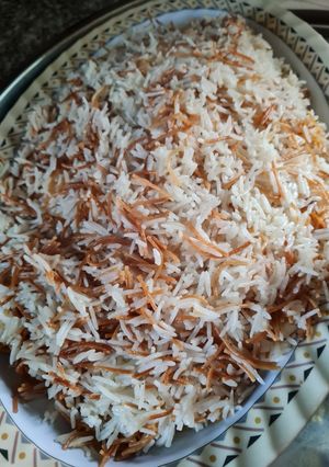 صورة لوصفة ارز بشعيرية