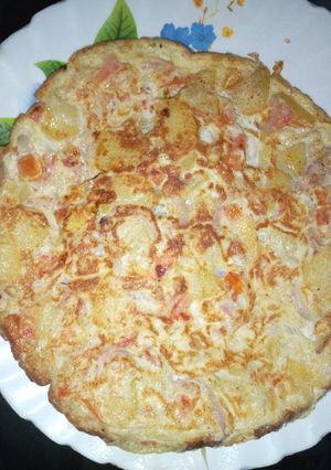 A picture of Spanish omelette.