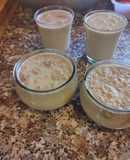Flan de café con base de bizcocho