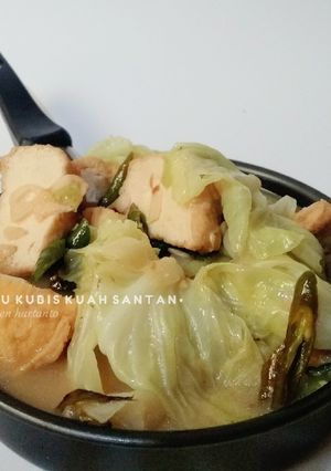 Foto resep Tahu kubis kuah santan