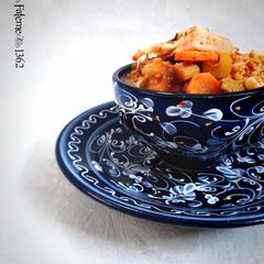 A picture of Persian Winter Salad (Mashhadi Torshi) with Tomato Paste.