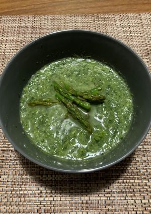 Una foto de Sopa de Espárragos