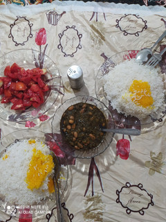 عکسی از دستور قورمه سبزی با سبزی خشک 😋