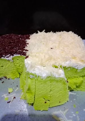 Foto resep Bolu kukus pandan