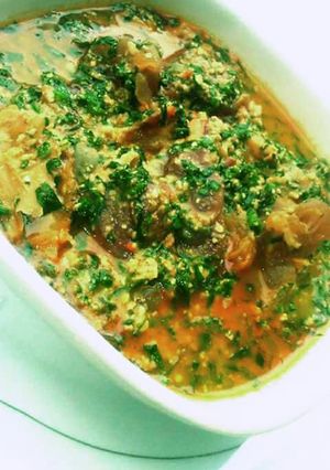 A picture of Egusi soup.
