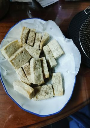 烤百頁豆腐（氣炸） 的食譜成品照片
