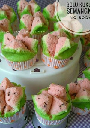 Foto resep Bolu Kukus/Roti Kukus Mekar Semangka Tanpa Soda
