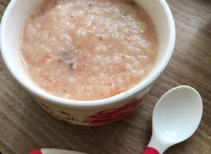Hình của món Cháo cá điêu hồng cà chua cho bé.