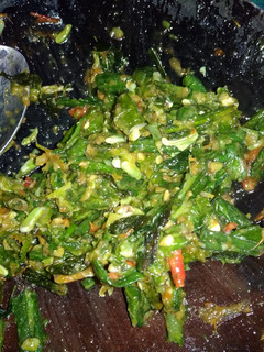 Foto resep Sambal kacang panjang kemangi