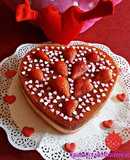Tarta San Valentín: Queso, chocolate y fresas
