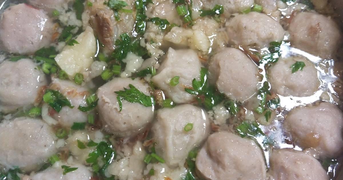 Resep Kuah Bakso Ala Warung Bakso Gurih Seger Mantap 🤤 ️ Oleh Ihdanas