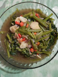 Foto resep cah kangkung terasi