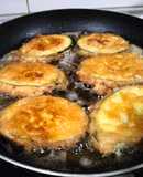 Libritos de calabacín con bacon y queso cabra