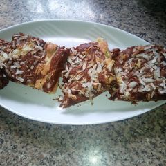 A picture of Coconut sponge cake.