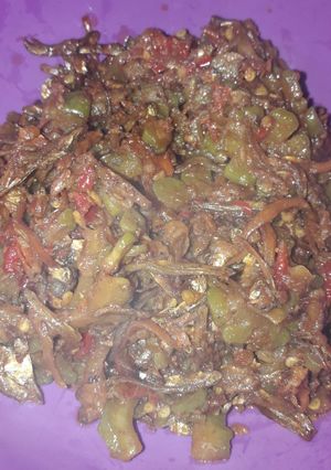 Foto resep Pare mix Teri pedas (anti pait)