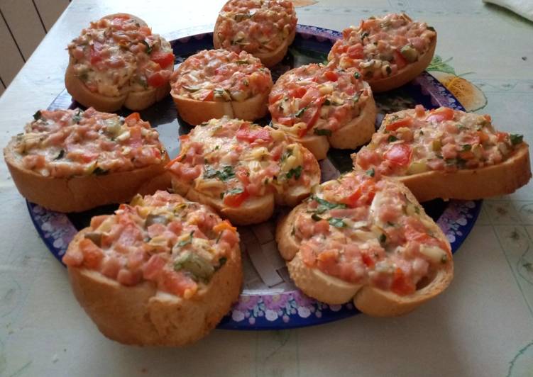 Бутерброды "Ленивая пицца"