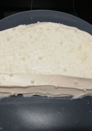Une photo de Demi gâteau express à la 🍌 et noix de coco 🥥