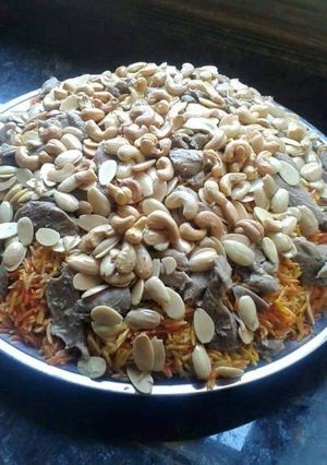 صورة لوصفة كبسه بلحمه(سورية)