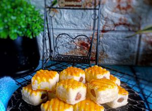 Gambar Biskut Tart Nenas Kiub 3 bahan