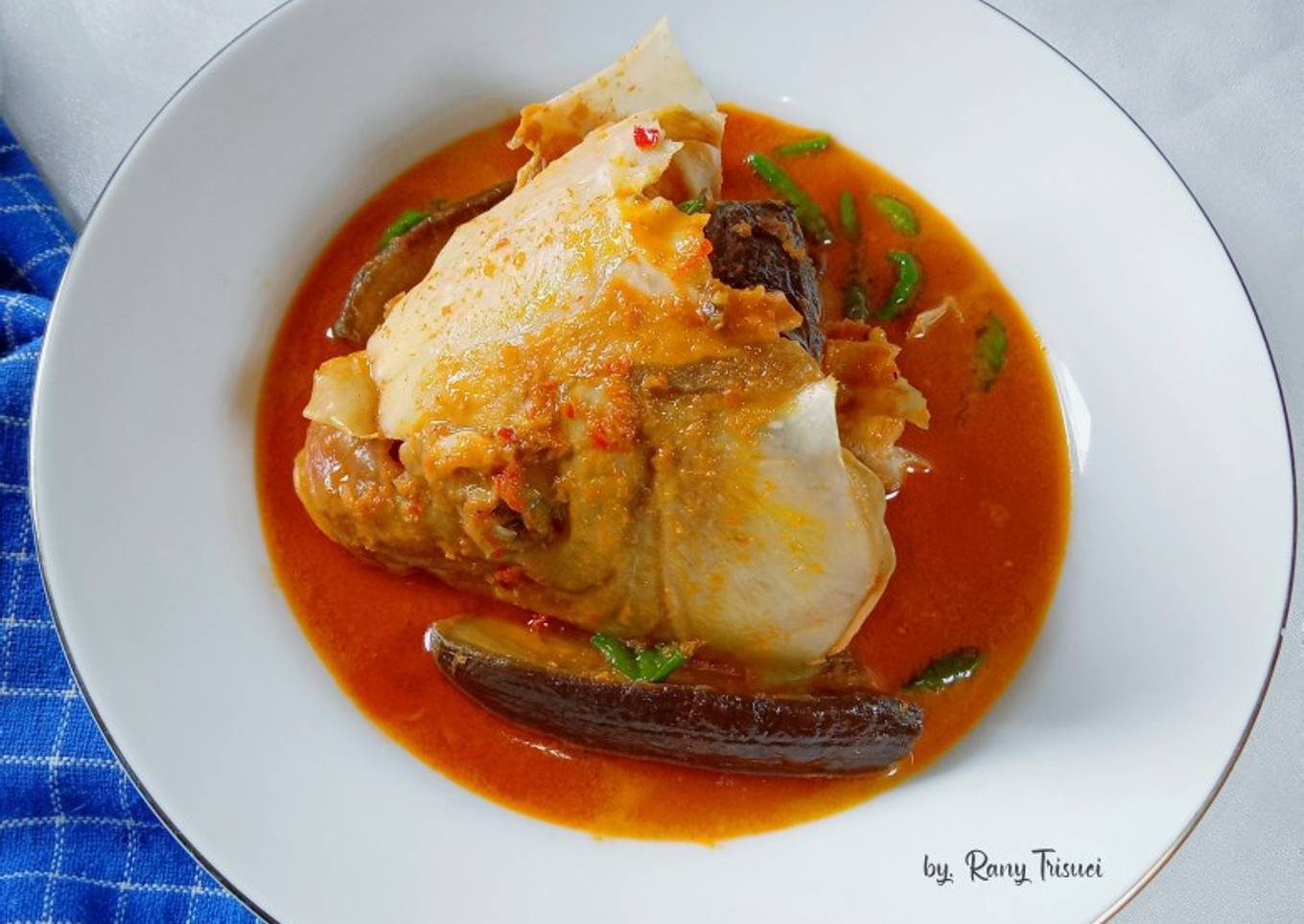 Ikan asin gulai pedas