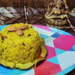 Sindhi Taheri in special sindhi style Sweet Rice A picture of Sindhi Taheri in special sindhi style Sweet Rice.