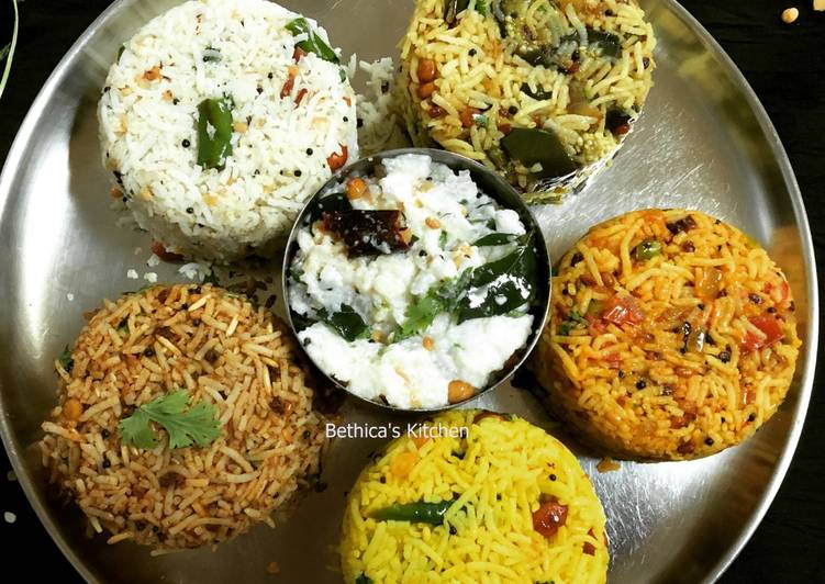 Steps to Make Ultimate Variety Rice Platter