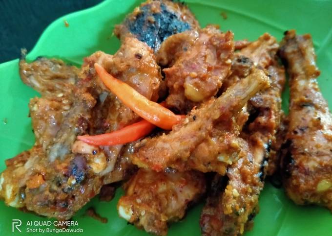 Cara Gampang mengolah Panggang Ayam Bumbu Rujak, Lezat