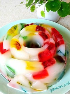 عکسی از دستور ژله خرده شیشه