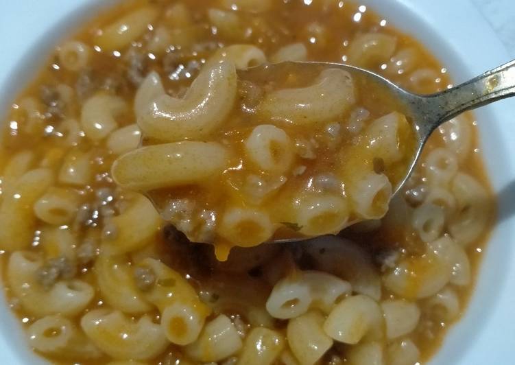 Cara Gampang Membuat Bolognaise macaroni Soup yang Enak