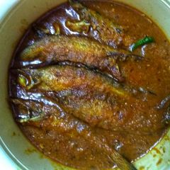 A picture of Pabda fish curry.