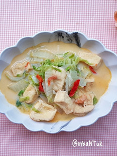 Foto resep Sayur Bobor Sawi Putih Tahu Ebi Kuah Santan