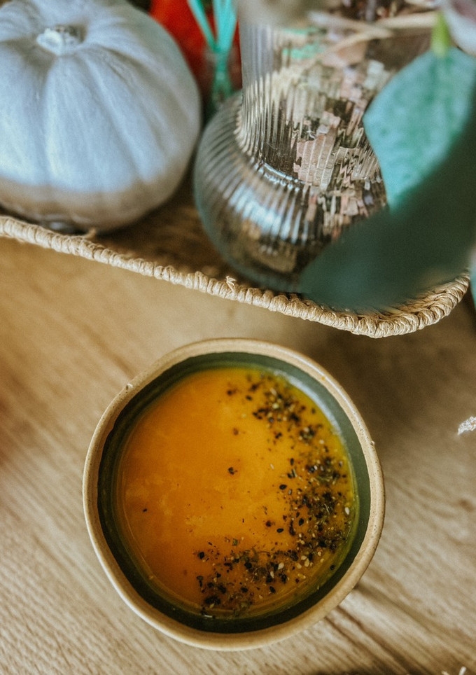 Una foto de Crema de calabaza asada