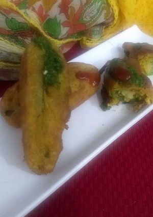 A picture of Hari mirch ke pakode.