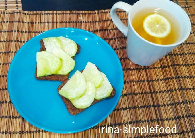 Перекус без вреда для фигуры. Бутерброды с редькой #кулинарныймарафон