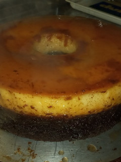 Una foto de Chocoflan
