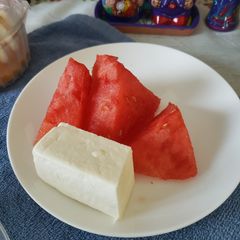 Watermelon &white cheese A picture of Watermelon &white cheese.