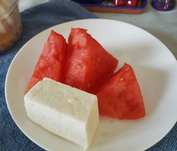 Best Recipe Watermelon white cheese Practical Delicious