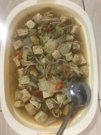 Cara Gampang Membikin Resep Tumis tahu, toge, sawi putih + ebi yang Sempurna Anti Ribet, Sempurna