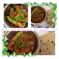 A picture of Easy to make cut baingan ki sabji 😋😍.