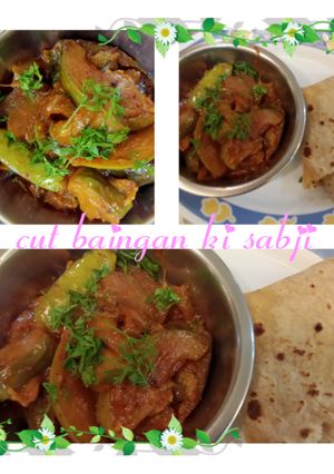 A picture of Easy to make cut baingan ki sabji 😋😍.