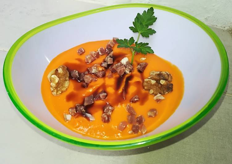 Salmorejo suave de calabaza