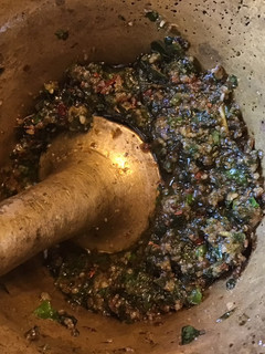 A picture of California Farm Fresh Pesto Sauce.