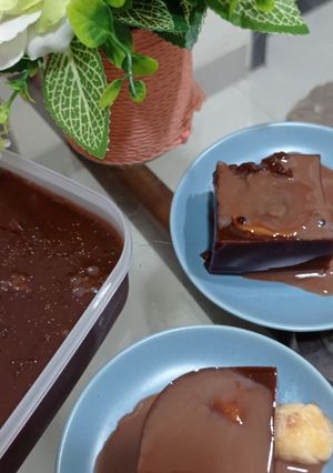 Foto resep Puding Pisang Vla Cokelat