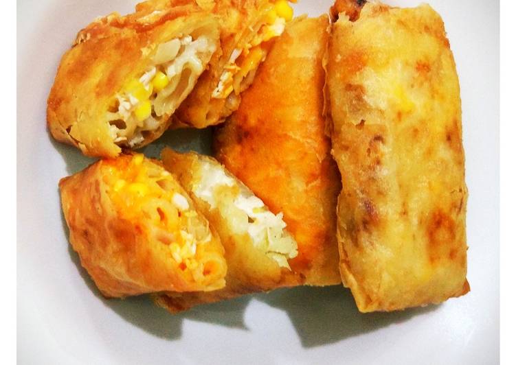 Resep Lumpia Mayo Ayam Jagung ala Mom&#39;s Ran~, Enak Banget