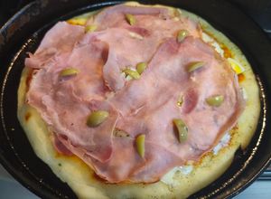 Una foto de Pizzas caseras casi sin amasar