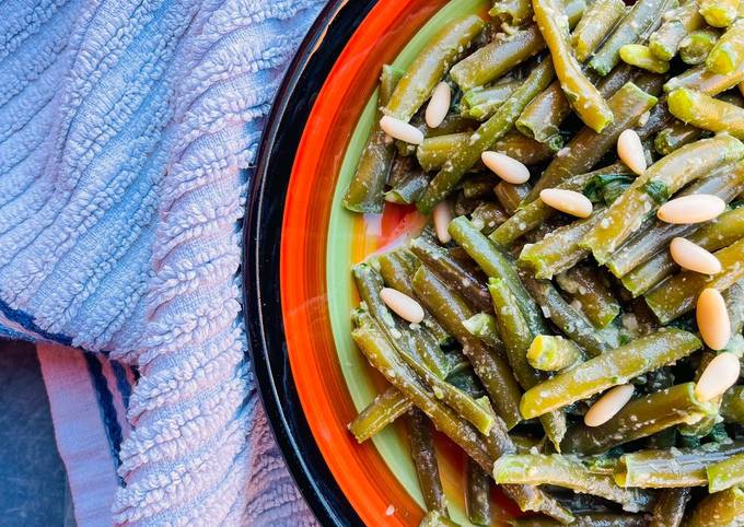 Passaggi a Preparare Premiato Fagiolini al pesto vegano