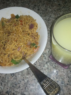 A picture of Locus beans indomie with chilled ginger😃.