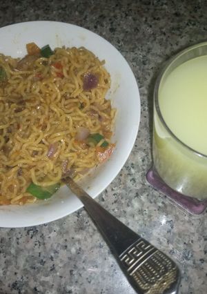 A picture of Locus beans indomie with chilled ginger😃.