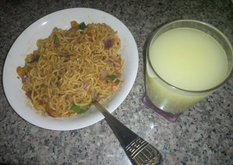 Recipe of Award-winning Locus beans indomie with chilled ginger😃